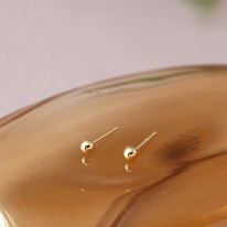 K18 ボールピアス No.161