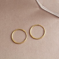 K18 フープピアス No.158