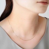 K18 ベネチアン <br />
チェーンネックレス 45cm No.186