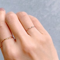 【SALE価格】K10 <br />
ピンクゴールド <br />
エターナルリング No.13 